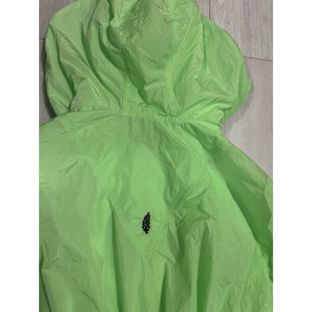 NWT‎ Free People Movement Aurora Maxi Windbreaker Parka Jacket Neon Lime XS $228 - Picture 13 of 14